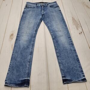 Outpost Makers Buckle slim straight leg jeans medium wash